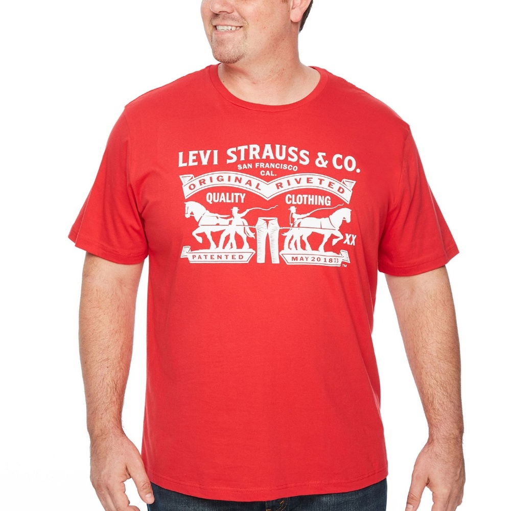 New! Levi's Big & Tall Velum Logo T-Shirt LT or 2XL